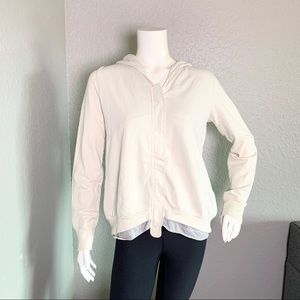Crossley Italy Cream & Gray Zip Jacket S